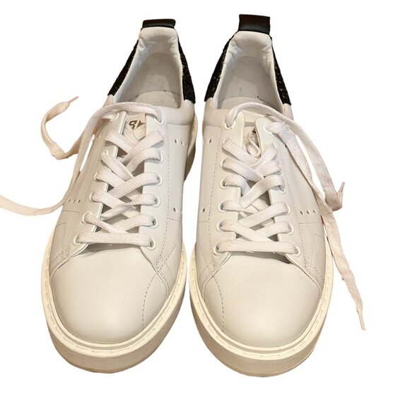 Golden Goose Deluxe Brand GGDB/Starter, White with Black Heel Accent, Size 39 - Picture 4 of 14